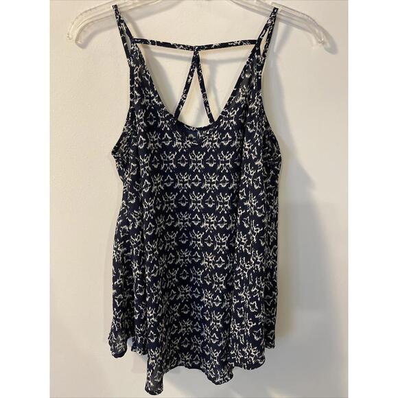 Womens Small Dark Blue Sleeveless Blouse! A2512 - Picture 2 of 2